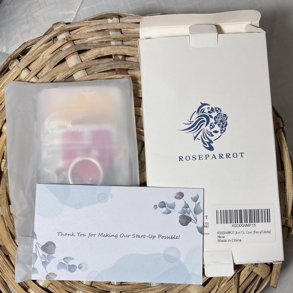 Roseparrot Pastel Peony Phone Case and Butterfly Ring Holder - Picture 7 of 9